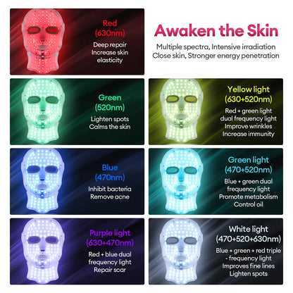 Luxysfy™ 7-Color LED Face & Neck Beauty Mask