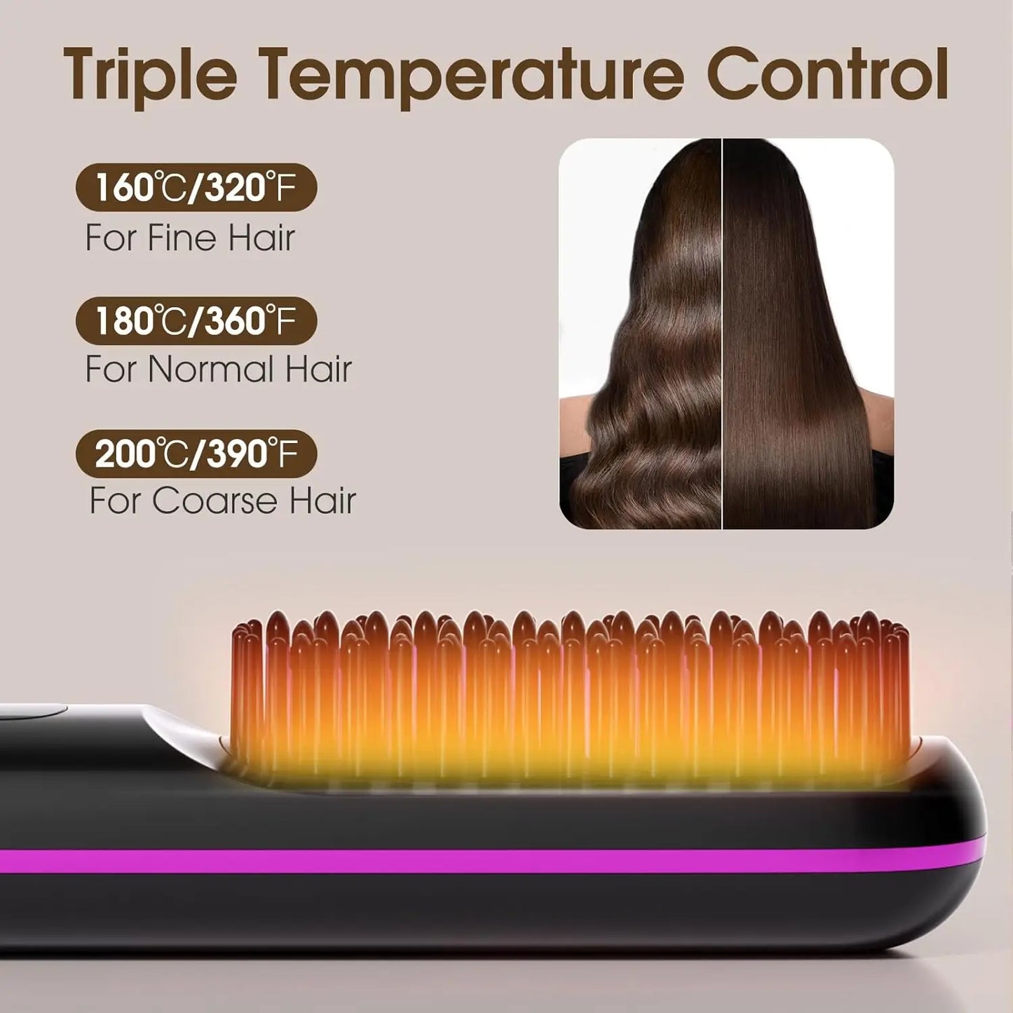 Luxysfy™ Ionic Hair Straightening Brush